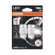 Żarówki Osram Led W21W 7505Drp-02B (2 Sztuki) Czerwone