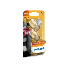 ZESTAW 2x Żarówka samochodowa Philips VISION 12065B2 W21W W3x16d/21W/12V